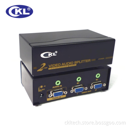 450MHz 2 Port VGA Splitter with Audio